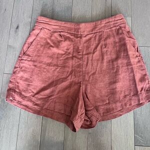 Abercrombie & Fitch linen pull on shorts // Medium